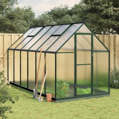 Sere cu cadru de bază, verde, 334x169x202 cm, aluminiu GartenMobel Dekor