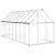 Sere cu cadru de bază, argintiu, 445x169x195 cm, aluminiu GartenMobel Dekor