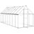 Sere cu cadru de bază, argintiu, 445x169x195 cm, aluminiu GartenMobel Dekor