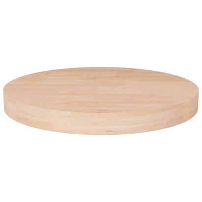 Blat de masă rotund, Ø50x4 cm, lemn masiv stejar netratat GartenMobel Dekor