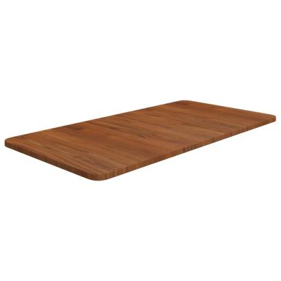 Blat de baie, maro închis, 80x40x1,5 cm, lemn masiv tratat GartenMobel Dekor