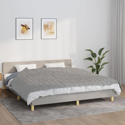 Pătură cu greutăți, gri, 155x220 cm, 11 kg, material textil GartenMobel Dekor