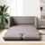 Canapea extensibilă 2 în 1, gri taupe, 112x174x55 cm, textil GartenMobel Dekor