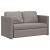 Canapea extensibilă 2 în 1, gri taupe, 112x174x55 cm, textil GartenMobel Dekor