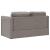 Canapea extensibilă 2 în 1, gri taupe, 112x174x55 cm, textil GartenMobel Dekor