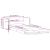 Canapea extensibilă 2 în 1, gri, 112x174x55 cm, piele ecologică GartenMobel Dekor