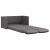 Canapea extensibilă 2 în 1, gri, 112x174x55 cm, piele ecologică GartenMobel Dekor