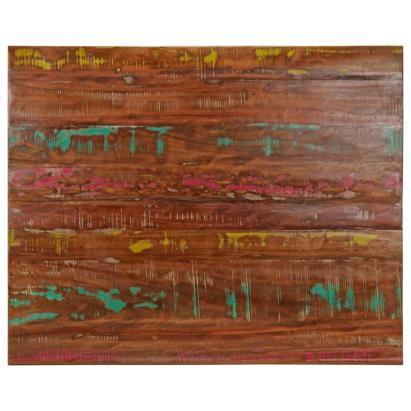 Blat de masă, 100x80x2,5cm, dreptunghiular, lemn masiv reciclat GartenMobel Dekor