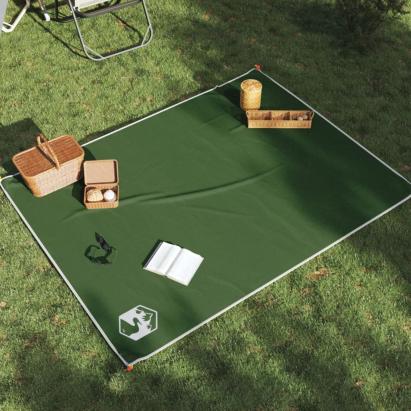 Pătură de picnic cu țăruși, verde, 205x155 cm GartenMobel Dekor