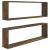 Rafturi de perete cub, 2 buc., stejar fumuriu 100x15x30 cm lemn GartenMobel Dekor