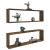 Rafturi de perete cub, 2 buc., stejar fumuriu 100x15x30 cm lemn GartenMobel Dekor