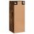 Dulap montat pe perete, stejar fumuriu, 34,5x34x90 cm GartenMobel Dekor
