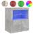 Servantă cu lumini LED, gri beton, 60,5x37x67 cm GartenMobel Dekor