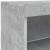 Servantă cu lumini LED, gri beton, 60x37x67 cm GartenMobel Dekor