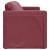 Canapea extensibilă 2 în 1, bordo, 112x174x55 cm, textil GartenMobel Dekor