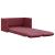 Canapea extensibilă 2 în 1, bordo, 112x174x55 cm, textil GartenMobel Dekor