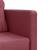 Canapea extensibilă 2 în 1, bordo, 112x174x55 cm, textil GartenMobel Dekor