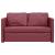 Canapea extensibilă 2 în 1, bordo, 112x174x55 cm, textil GartenMobel Dekor