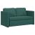 Canapea extensibilă 2 în 1, verde închis, 112x174x55 cm, textil GartenMobel Dekor