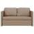 Canapea extensibilă 2 în 1, cappuccino, 112x174x55 cm piele eco GartenMobel Dekor
