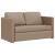 Canapea extensibilă 2 în 1, cappuccino, 112x174x55 cm piele eco GartenMobel Dekor