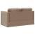 Canapea extensibilă 2 în 1, cappuccino, 112x174x55 cm piele eco GartenMobel Dekor