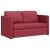 Canapea extensibilă 2 în 1, roșu vin, 112x174x55 cm piele eco GartenMobel Dekor