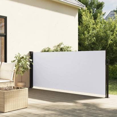 Copertina laterală retractabilă, alb, 100x500 cm GartenMobel Dekor