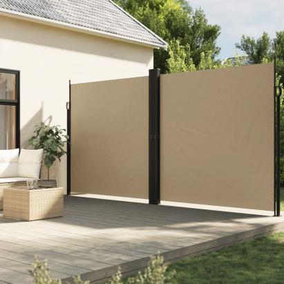 Copertină laterală retractabilă, bej, 220x1200 cm GartenMobel Dekor