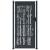 Poartă pentru grădină, antracit, 105x205 cm, oțel, model bambus GartenMobel Dekor
