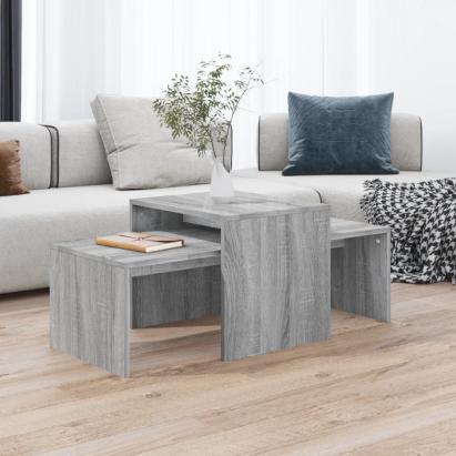 Set măsuță de cafea, gri sonoma, 100x48x40 cm, lemn prelucrat GartenMobel Dekor