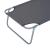 Sezlong pentru gradina, metalic, cu parasolar, material Oxford, gri, 187x58x50 cm, Evelyn GartenVIP DiyLine