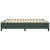 Cadru de pat box spring, verde închis, 160x200 cm, catifea GartenMobel Dekor