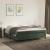 Cadru de pat box spring, verde închis, 160x200 cm, catifea GartenMobel Dekor