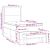 Pat box spring cu saltea, roz, 90x190 cm, catifea GartenMobel Dekor