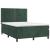 Pat box spring cu saltea, verde închis, 140x200 cm, catifea GartenMobel Dekor