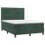 Pat box spring cu saltea, verde închis, 140x200 cm, catifea GartenMobel Dekor
