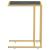 Masă laterală calculator negru marmură 50x35x65 cm sticlă GartenMobel Dekor