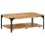 Măsuță de cafea 2 straturi, 100x55x38 cm, lemn masiv mango/oțel GartenMobel Dekor