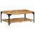 Măsuță de cafea 2 straturi, 100x55x38 cm, lemn masiv mango/oțel GartenMobel Dekor