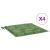 Perne de scaun, model frunze, 4 buc., 40x40x3 cm, textil GartenMobel Dekor