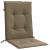 Perne scaun cu spătar mic 2 buc. melanj taupe 100x50x4cm textil GartenMobel Dekor