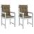 Perne scaun cu spătar mic 2 buc. melanj taupe 100x50x4cm textil GartenMobel Dekor
