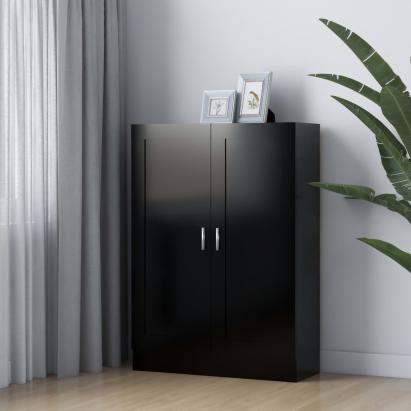 Bibliotecă, negru, 82,5 x 30,5 x 115 cm, PAL GartenMobel Dekor
