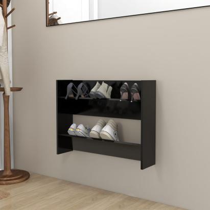 Pantofar de perete, negru, 80x18x60 cm, PAL GartenMobel Dekor