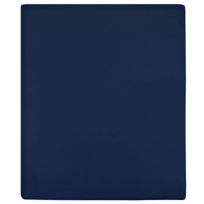 Cearșaf de pat cu elastic, 2 buc, bleumarin, 100x200 cm, bumbac GartenMobel Dekor