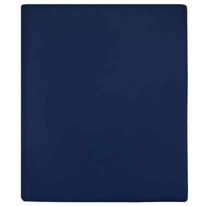 Cearșaf de pat cu elastic, bleumarin, 160x200 cm, bumbac GartenMobel Dekor