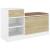 Bancă pantofar alb/stejar sonoma 94,5x31x57 cm, lemn prelucrat GartenMobel Dekor