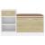 Bancă pantofar alb/stejar sonoma 94,5x31x57 cm, lemn prelucrat GartenMobel Dekor