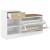 Bancă pantofar alb/stejar sonoma 94,5x31x57 cm, lemn prelucrat GartenMobel Dekor